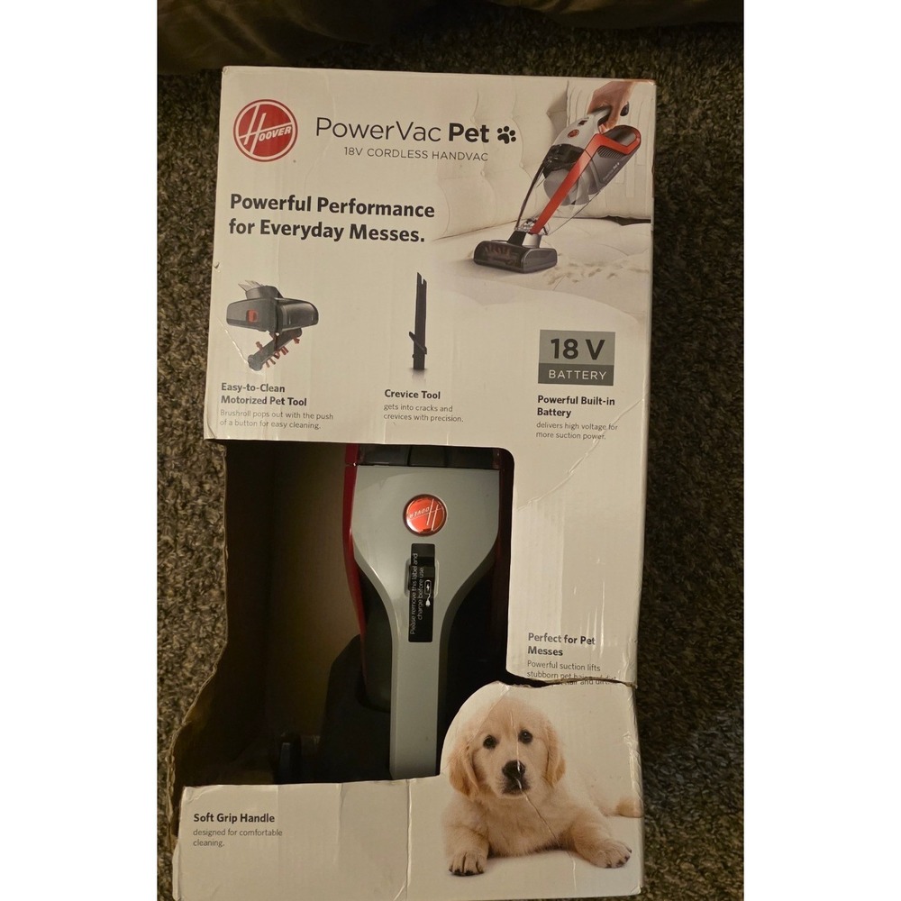 Hoover PowerVac Pet 18V Cordless Handheld Vacuum BH10100 with Motorized Pet Tool